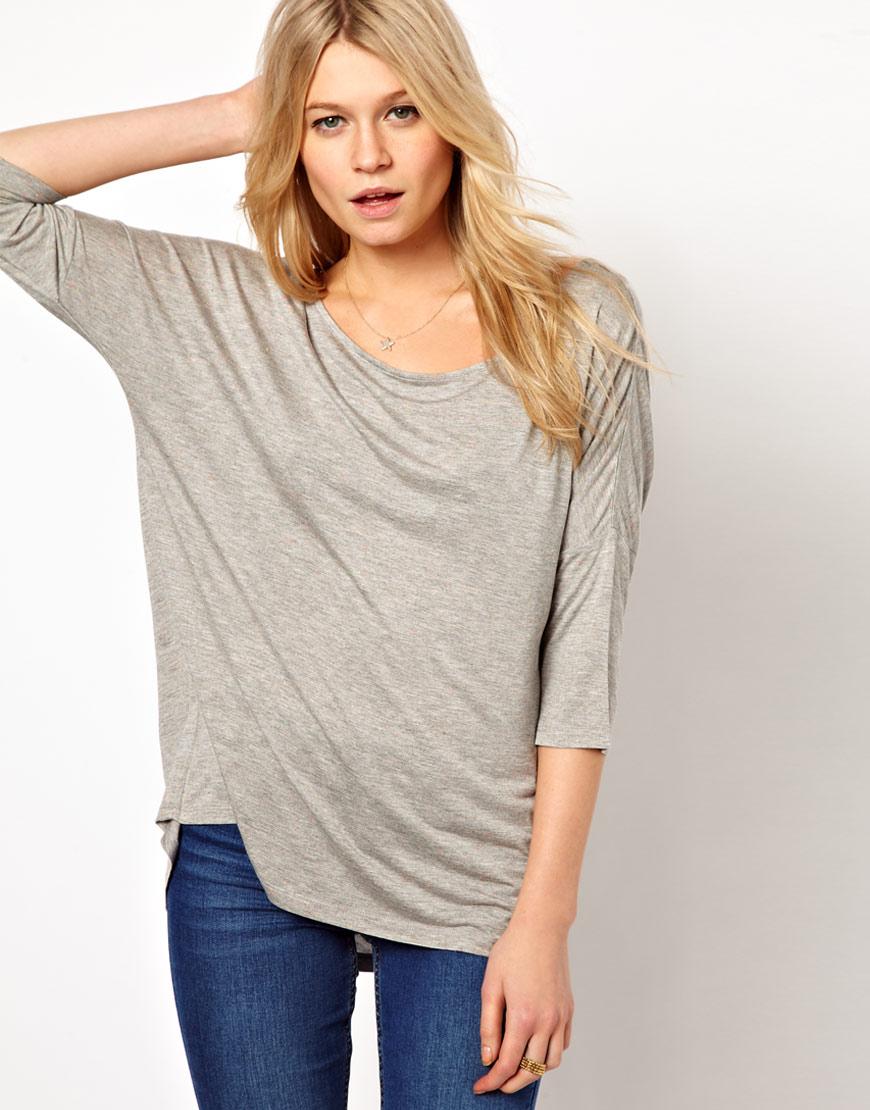 Foto Camiseta de manga caída de Oasis Multi grey