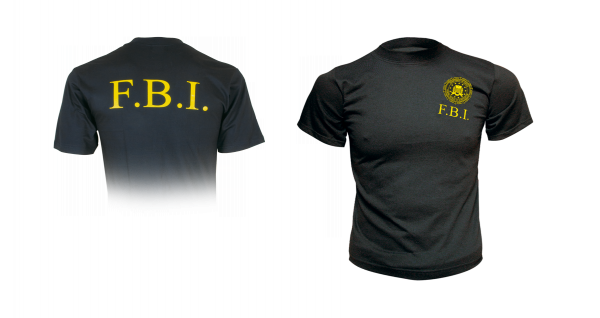 Foto Camiseta de Manga Corta Barbaric F.B.I. color negra Tallas S-XXL 30156