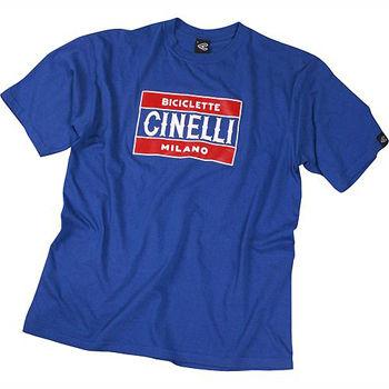 Foto Camiseta de manga corta Cinelli - Targa - Medium Blue | Camisetas