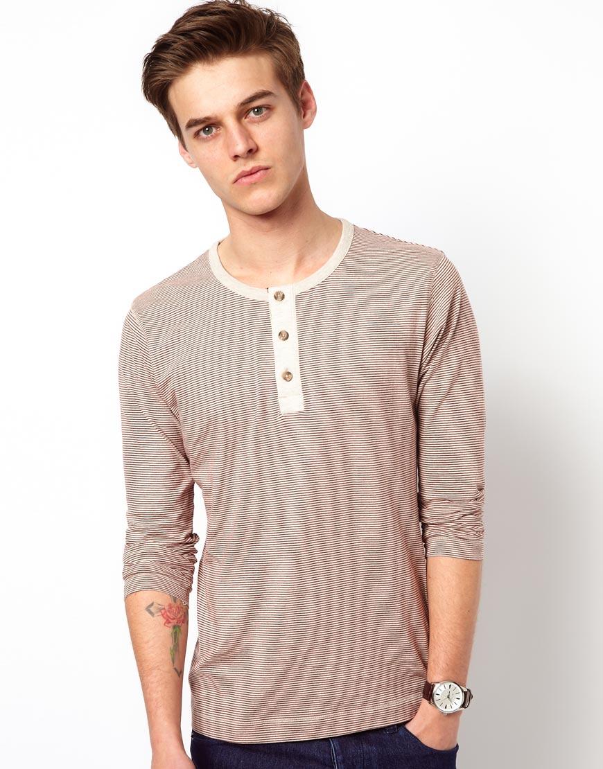 Foto Camiseta de manga larga Curt de Selected Fired brick