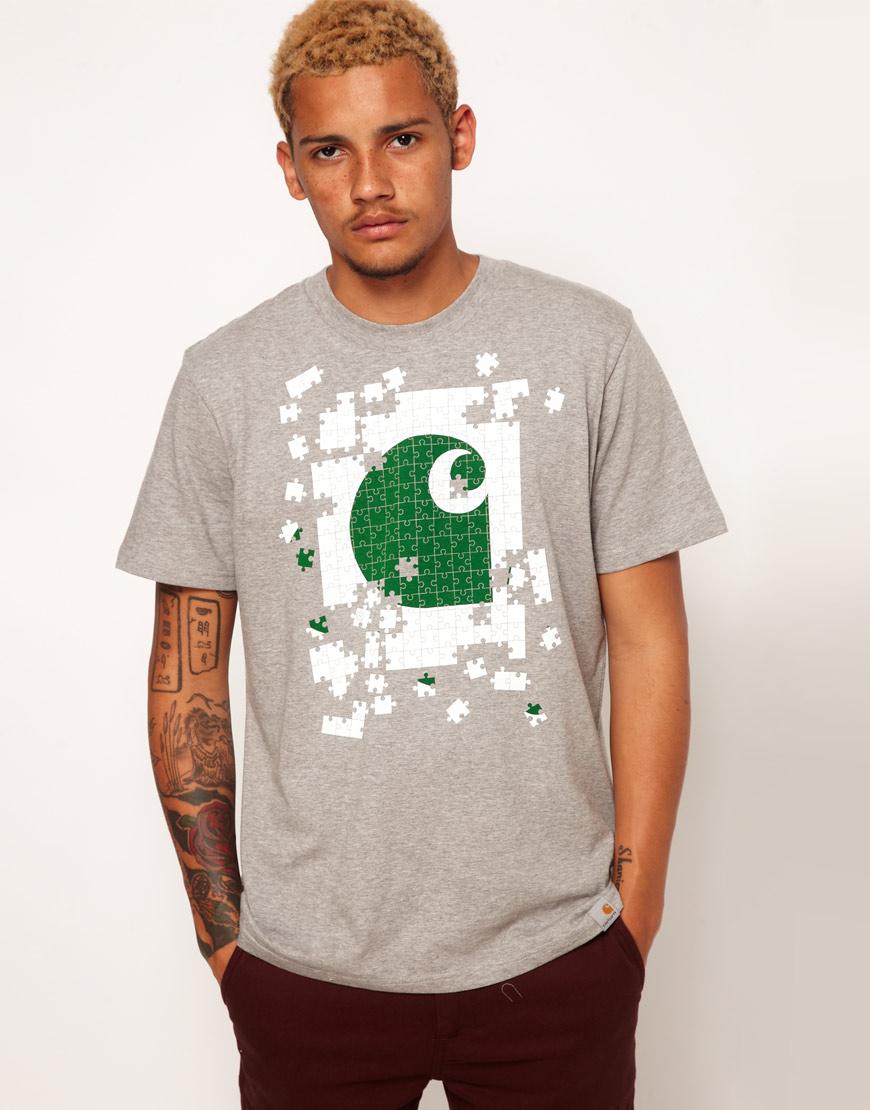 Foto Camiseta de puzzle de Carhartt Gris