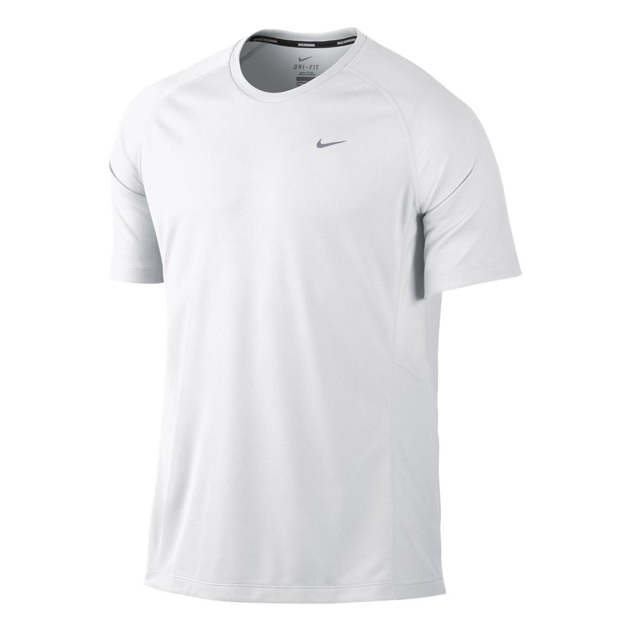 Foto Camiseta de running Nike Miler SS UV blanca