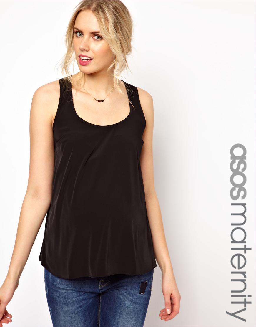 Foto Camiseta de tirantes de punto de ASOS Maternity Negro