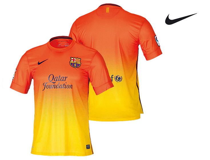 Foto Camiseta del FCBarcelona 2012-13 Réplica Oficial 2º Equip.Adulto.