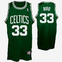 Foto Camiseta del jugador de la NBA Larry Bird de los Boston Celtics.