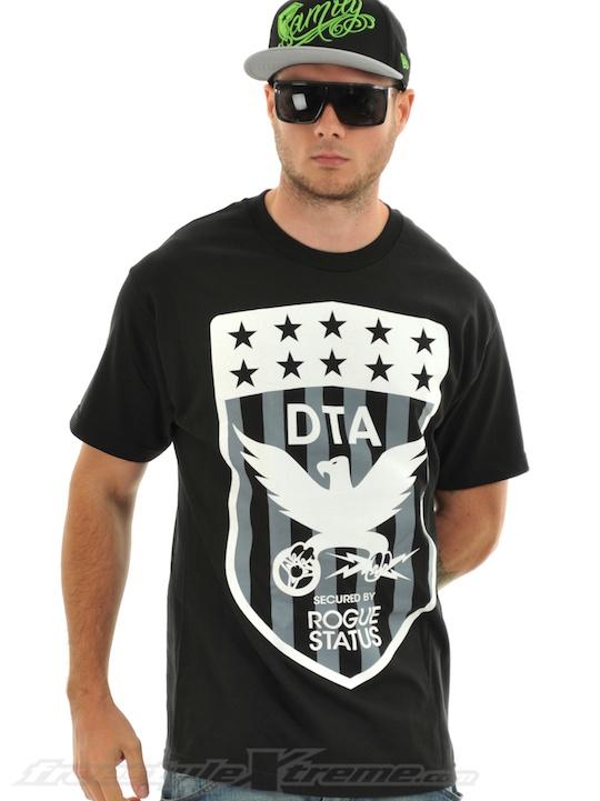 Foto Camiseta DTA-Rogue Status Flag Shield Negro Blanco