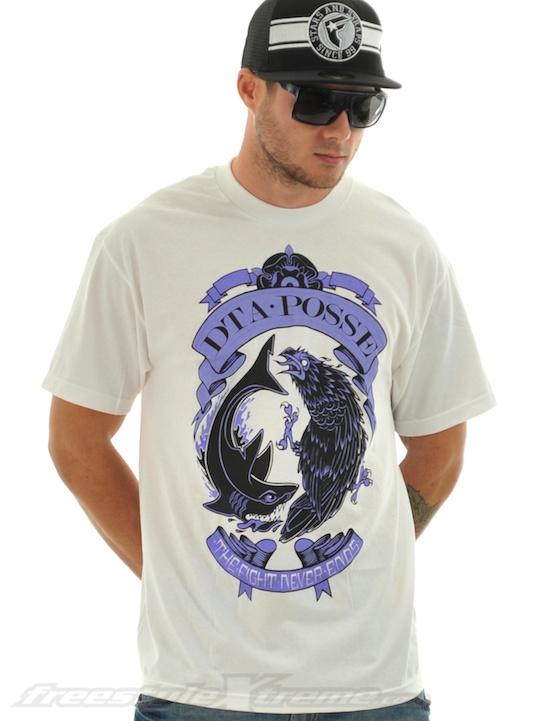 Foto Camiseta DTA-Rogue Status Shark Vs Crow Blanco
