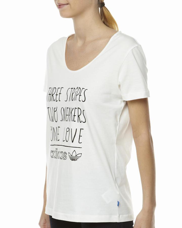Foto Camiseta Ef Graphic De Adidas - Blanco