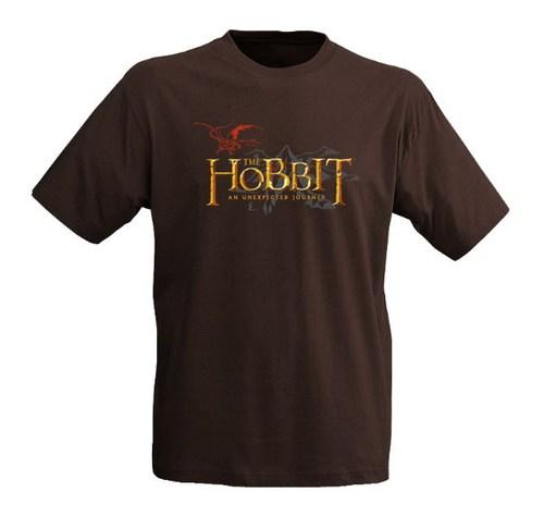 Foto Camiseta El Hobbit: Logo Marron talla XXL