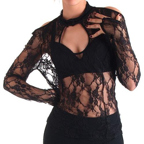 Foto Camiseta encaje escote