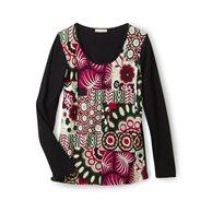 Foto Camiseta estampada de manga larga, mujer - Daxon