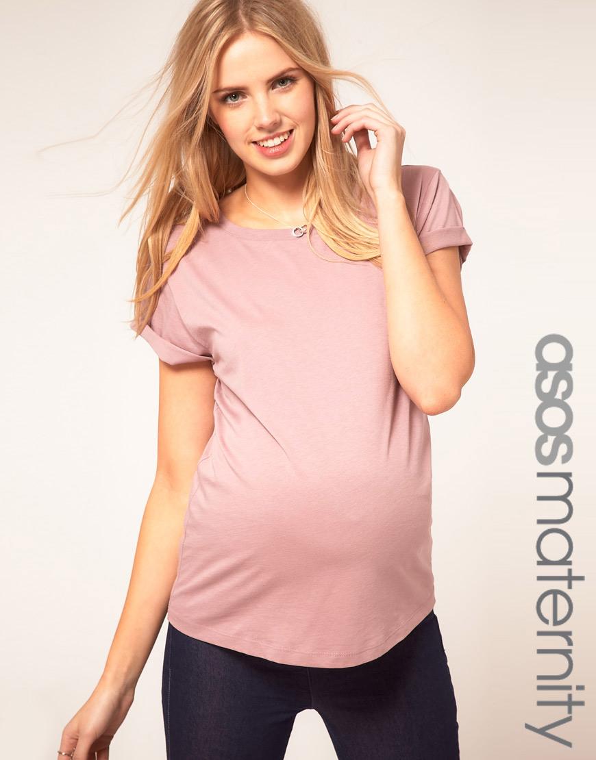 Foto Camiseta estilo boyfriend de ASOS Maternity Peachskin