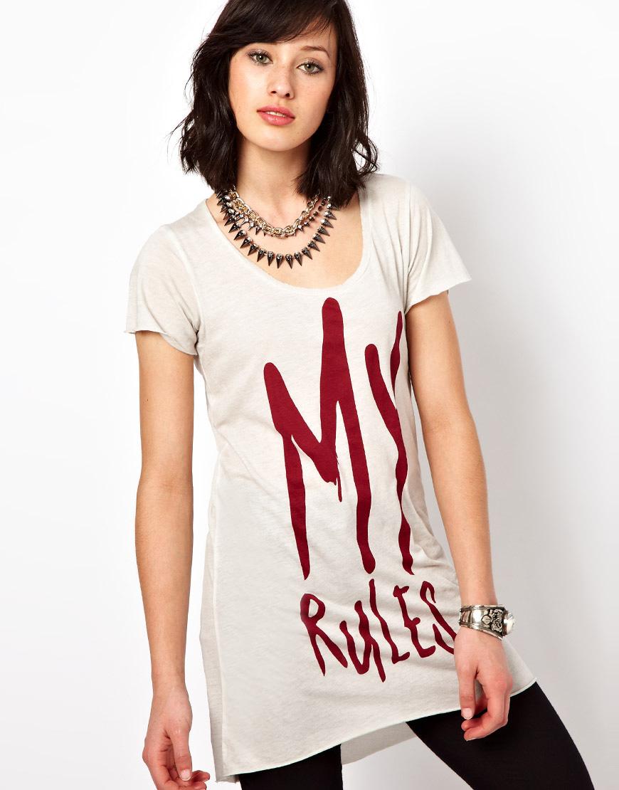 Foto Camiseta extragrande My Rules de Sinstar Mist grey