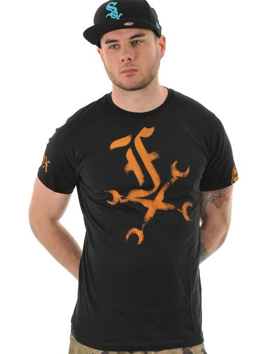 Foto Camiseta Fox Clothing Wrenched Negro