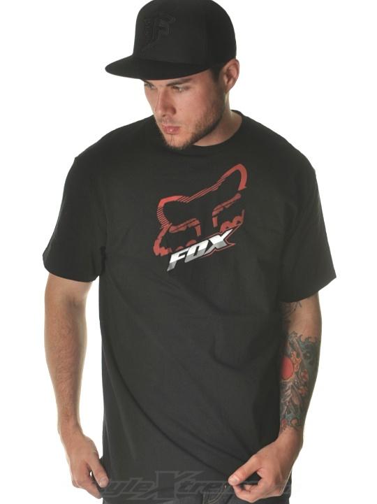Foto Camiseta Fox Cramped Negro-Rojo