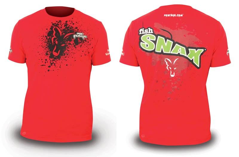 Foto camiseta fox rage pro series fish snax talla s