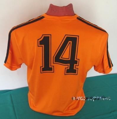 Foto Camiseta Futbol Retro Holanda Vintage Johan Cruyff Mundial 1974 Barcelona T. L