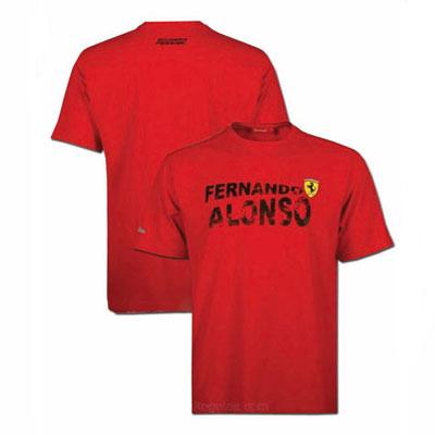 Foto Camiseta hombre Ferrari Fernando Alonso rojo talla S