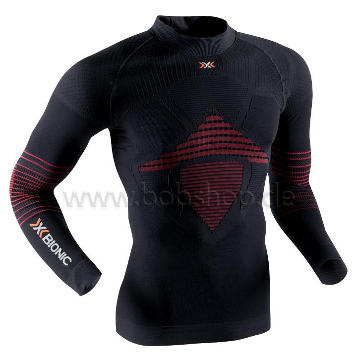 Foto Camiseta interior mangas largas X-bionic Turtle Neck Energizer Mk2 negro-roja