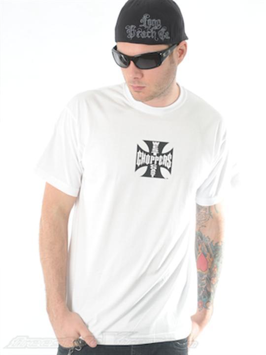 Foto Camiseta Iron Cross color blanco west coast choppers