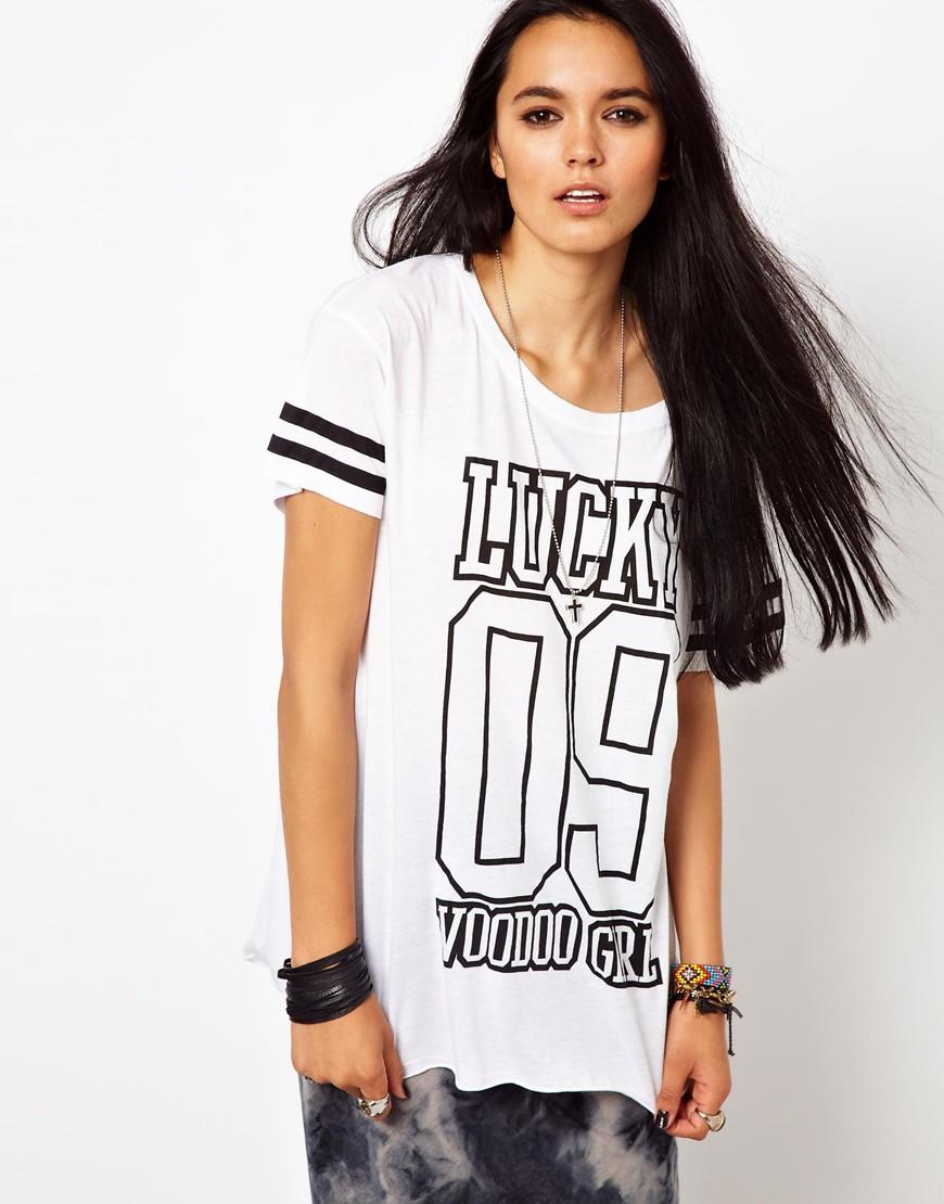 Foto Camiseta Lucky No.9 de Voodoo Girl Blanco