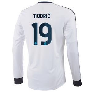 Foto camiseta manga larga adulto modrić 1ª equipación real madrid 2012-2013