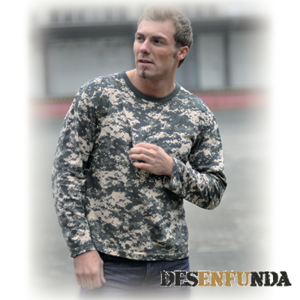 Foto Camiseta manga larga Mil-Tec color camufaje AT. Digital 100% algodón 90415