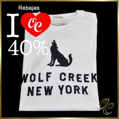 Foto Camiseta M/c Abercrombie & Fitch Hombre  Mod.calamity Pond  Blanca Talla Xl