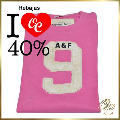 Foto Camiseta M/c Abercrombie & Fitch Hombre Mod.hurricane Rosa Talla M