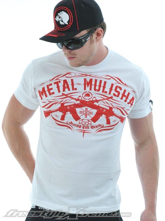 Foto Camiseta Metal Mulisha Defensive Blanco