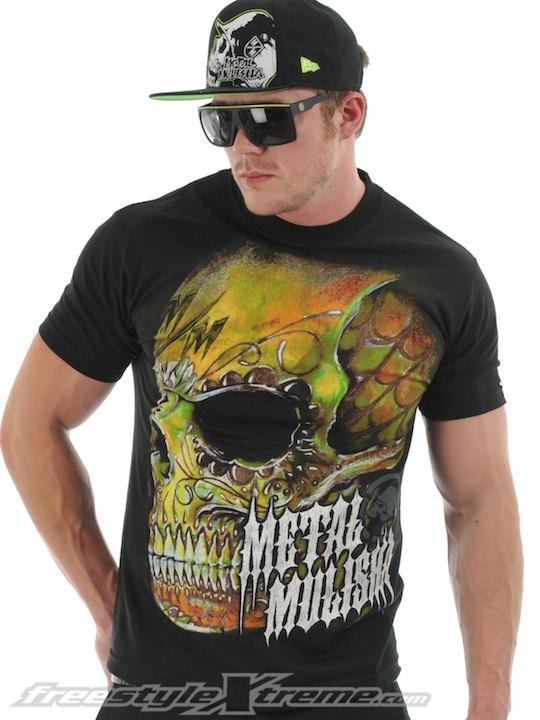 Foto Camiseta Metal Mulisha Muerte Negro