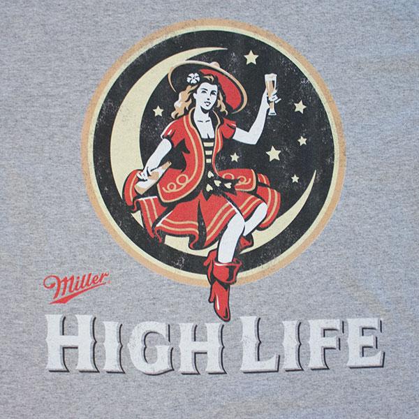 Foto Camiseta Miller Beer Girl in the Moon