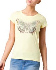 Foto Camiseta Mustang New Basic Butterfly Printed 