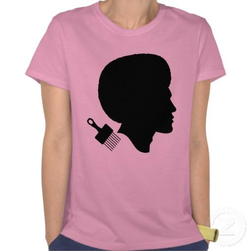 Foto Camiseta Nana De Hanes Del Hombre Del Afro (poder