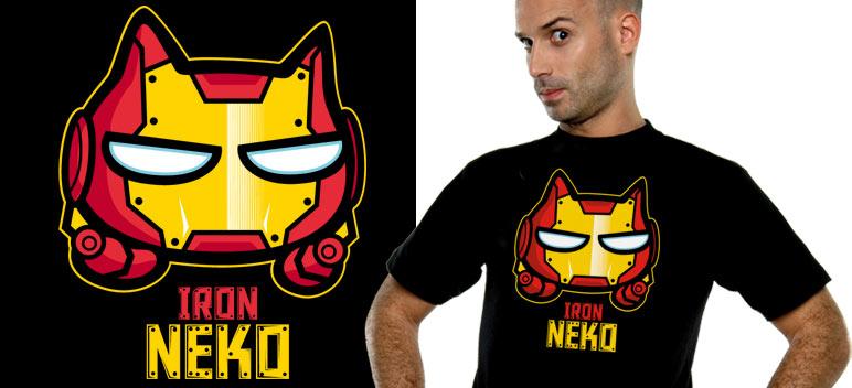 Foto Camiseta Nekowear - Iron Neko