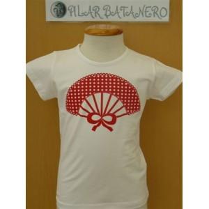 Foto Camiseta niña abanico Pilar Batanero