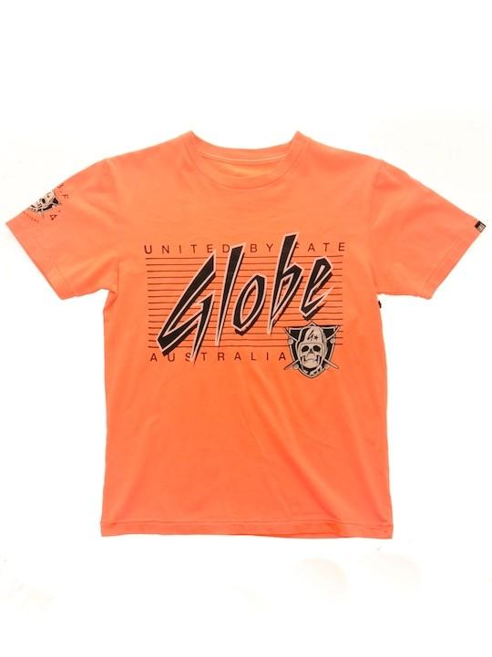 Foto Camiseta Niño Globe Raiders Neon Anaranjado