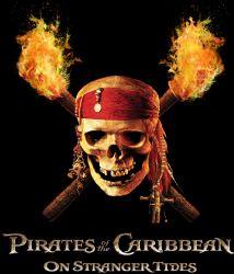 Foto Camiseta niño Piratas del Caribe. Logo, negra