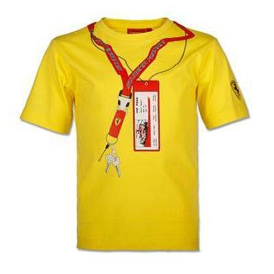 Foto Camiseta niño ticket & llave Ferrari amarillo talla 14