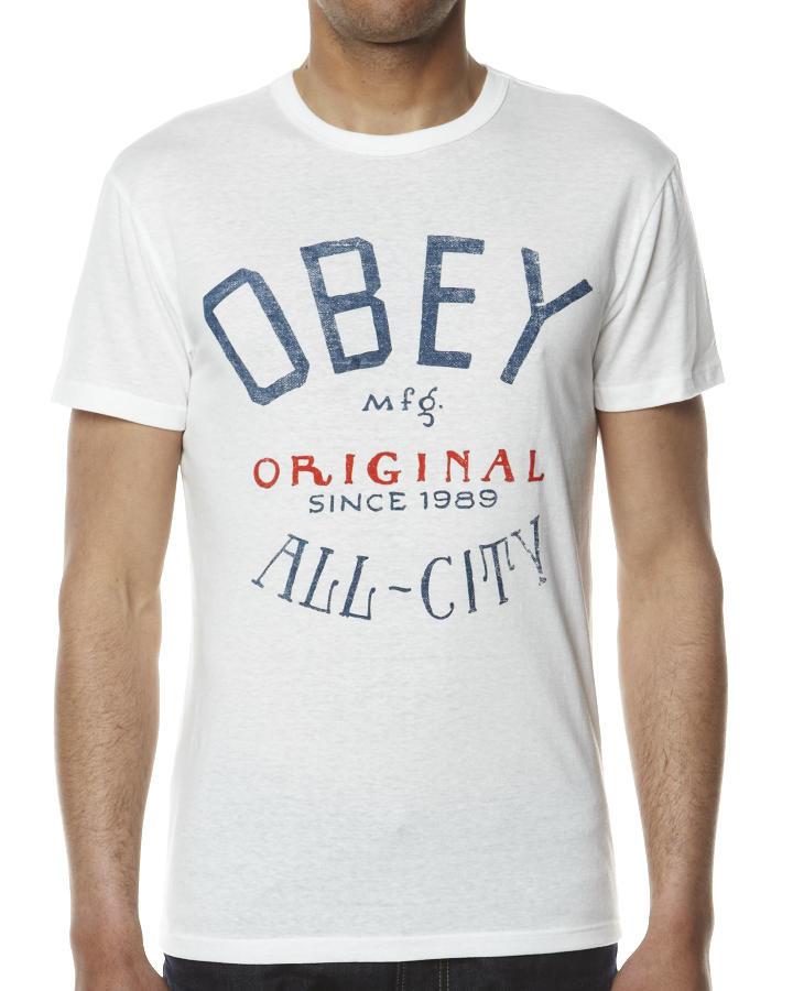 Foto Camiseta Obey All City De Obey - Blanco Natural