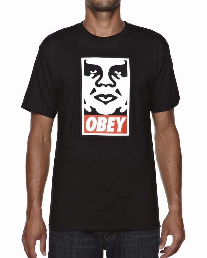 Foto Camiseta Obey Icon Face De Obey - Negro