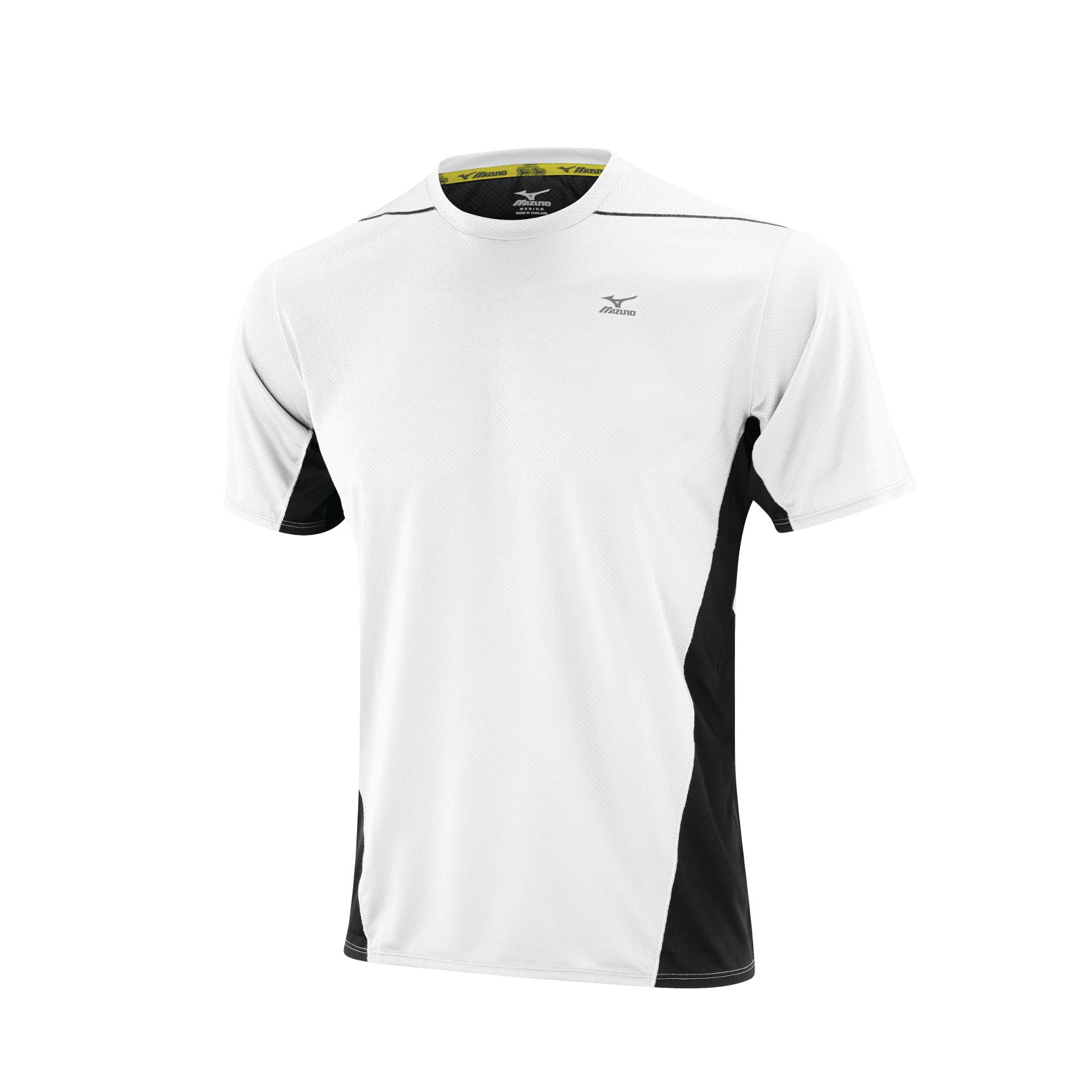 Foto Camiseta para correr Mizuno 67TF326 DryLite blanco/negro para ho, l