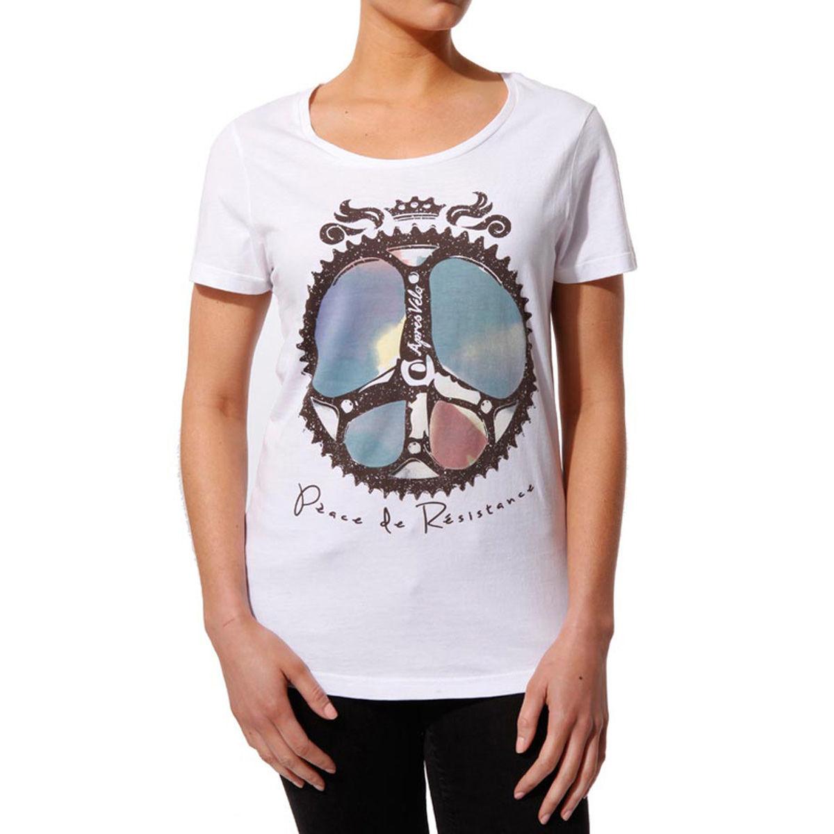 Foto Camiseta para mujer Apres Velo - Peace De Resistance - Small White