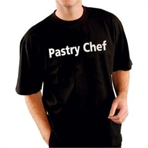 Foto Camiseta Pastry Chef negra Fruit of the Loom 100% Algodón. Talla: M (50-54)