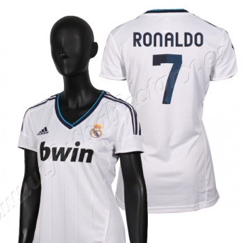Foto Camiseta real madrid ronaldo 1ª mujer 2012/2013 adidas