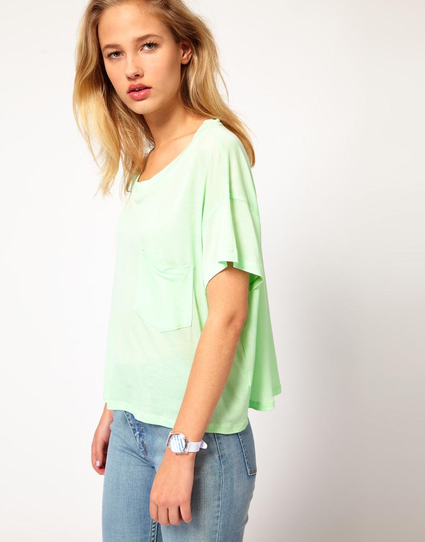 Foto Camiseta recta de Cheap Monday Kiwigreen