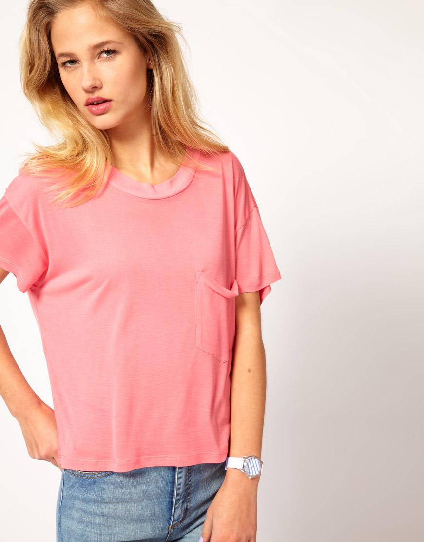 Foto Camiseta recta de Cheap Monday Strawberry pink
