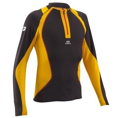 Foto Camiseta Running Manga Larga Kapteren Negro/amarillo