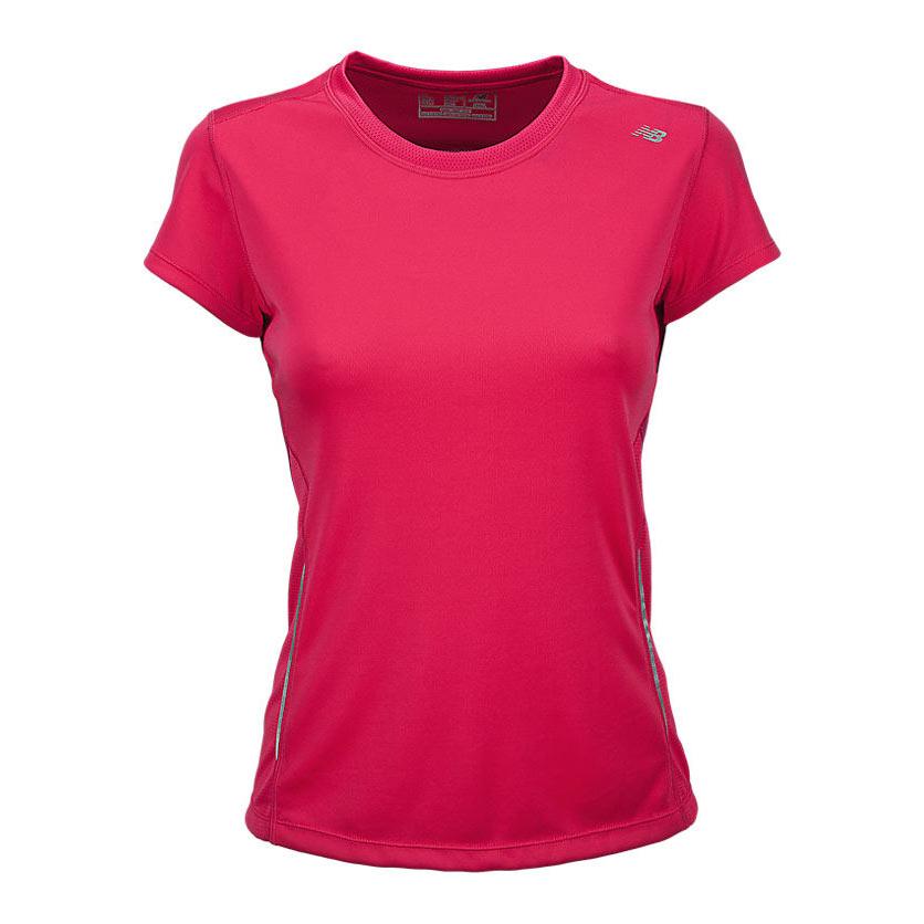 Foto Camiseta running New Balance Tempo M/C color frambuesa para mujer