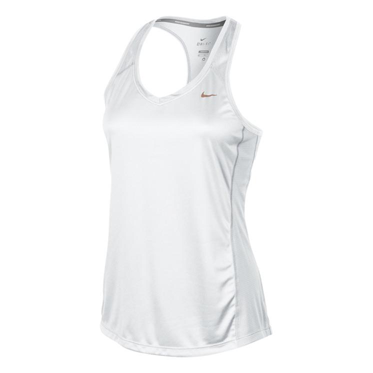 Foto Camiseta running Nike Miler Tank blanco mujer
